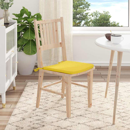 Cuscini per Seduta 4 pcs Giallo Chiaro 40 x 40 x 3 cm Tessuto