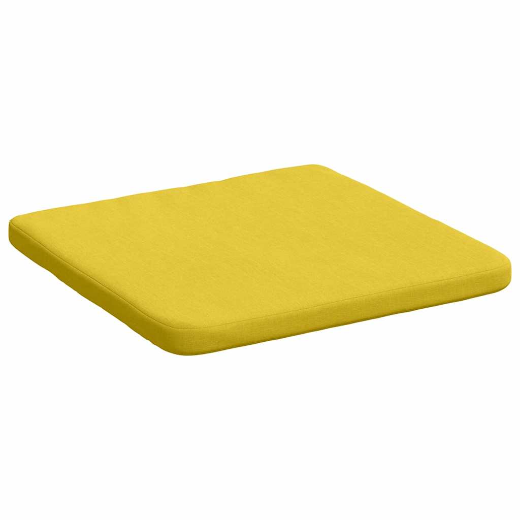 Cuscini per Seduta 4 pcs Giallo Chiaro 40 x 40 x 3 cm Tessuto | homemem39