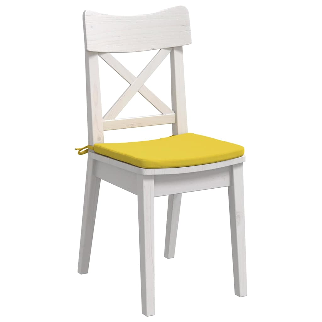 Cuscini per Seduta 4 pcs Giallo Chiaro 40 x 40 x 3 cm Tessuto | homemem39