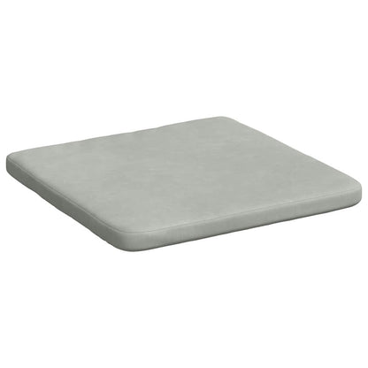 Cuscini per Seduta 4 pcs Grigio chiaro 40 x 40 x 3 cm Velluto