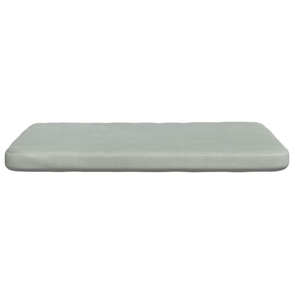 Cuscini per Seduta 4 pcs Grigio chiaro 40 x 40 x 3 cm Velluto | homemem39