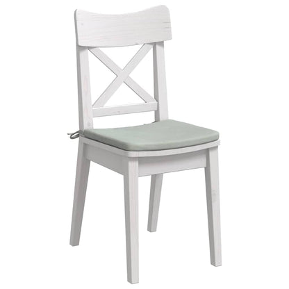 Cuscini per Seduta 4 pcs Grigio chiaro 40 x 40 x 3 cm Velluto