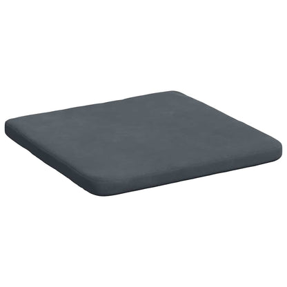 Cuscini per Seduta 4 pcs Grigio scuro 40 x 40 x 3 cm Velluto