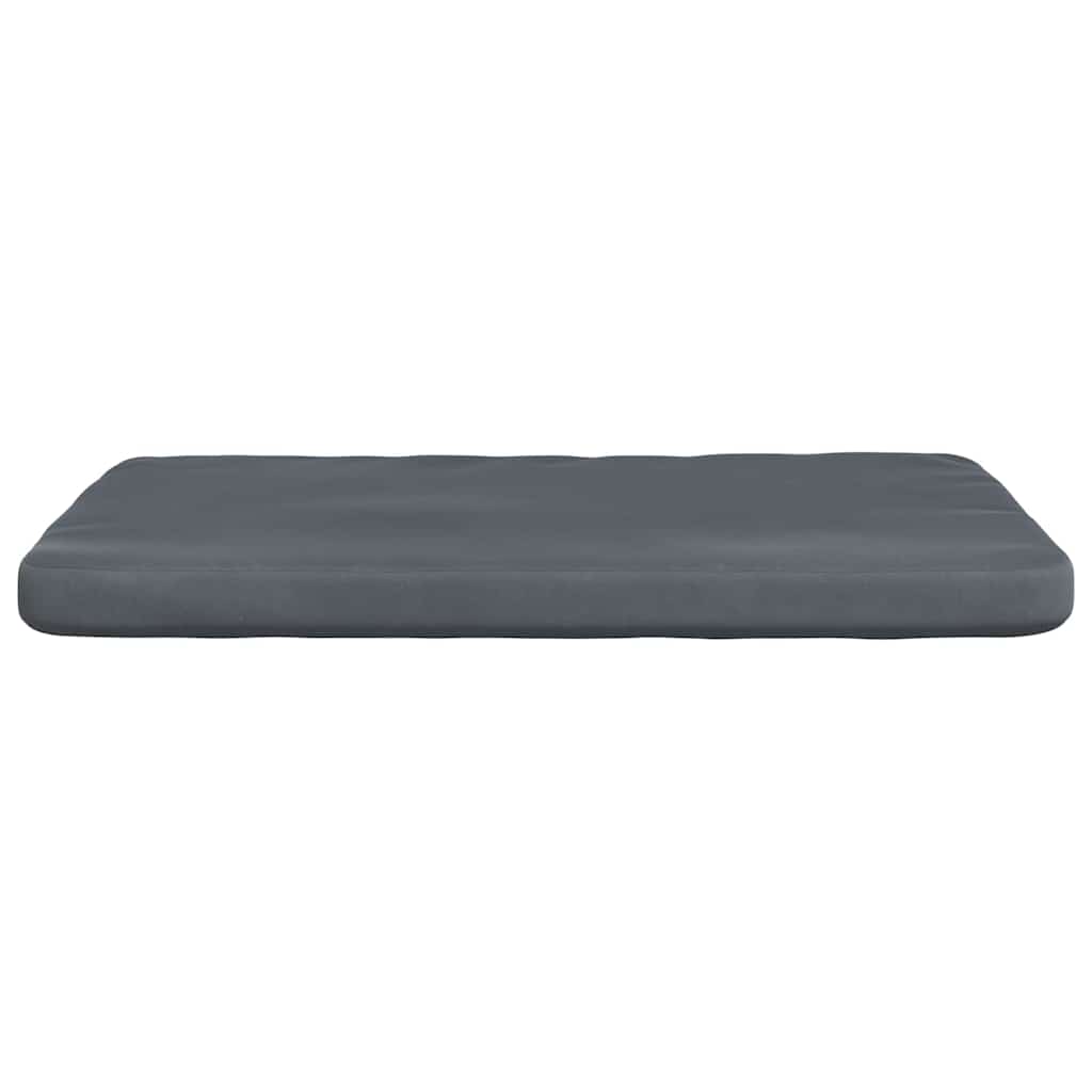 Cuscini per Seduta 4 pcs Grigio scuro 40 x 40 x 3 cm Velluto | homemem39