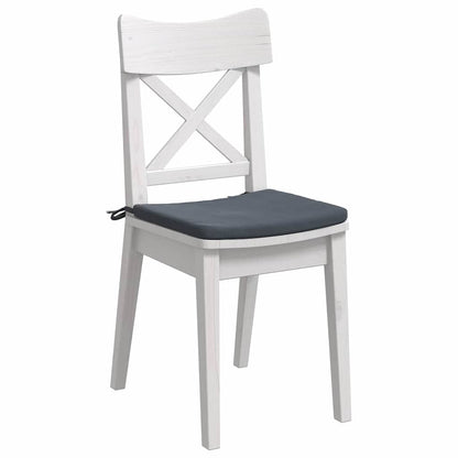 Cuscini per Seduta 4 pcs Grigio scuro 40 x 40 x 3 cm Velluto
