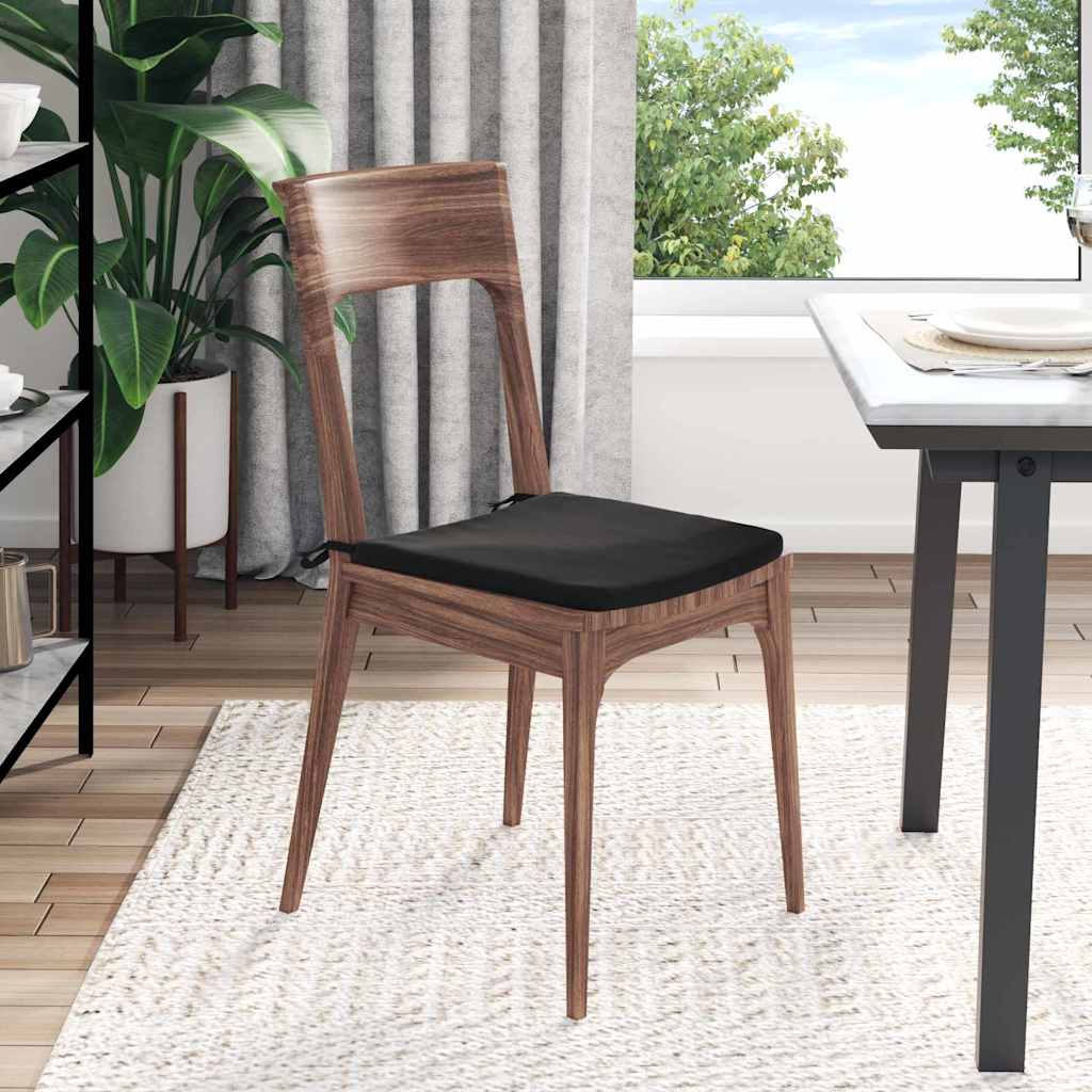 Cuscini per Seduta 4 pcs Nero 40 x 40 x 3 cm Velluto | homemem39
