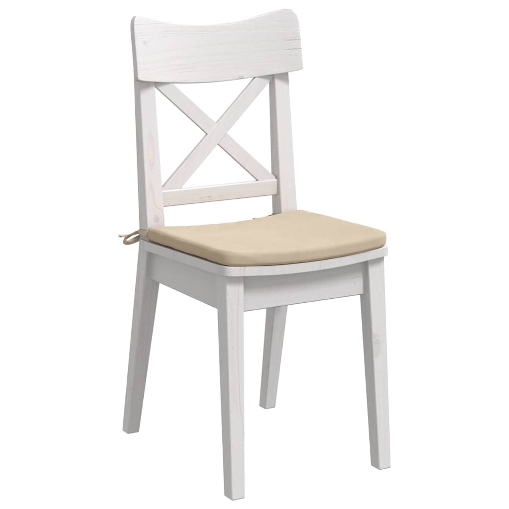 Cuscini per Seduta 4 pcs Crema 40 x 40 x 3 cm