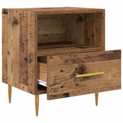 Comodino con cassetto 2 pcs Legno vecchio 40 x 35 x 47,5 cm | homemem39