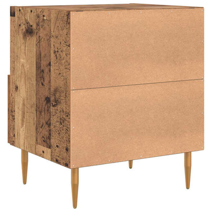 Comodino con cassetto 2 pcs Legno vecchio 40 x 35 x 47,5 cm | homemem39