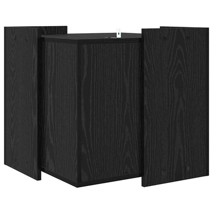 Rifugio per lettiera per gatti Rovere nero 53 x 53 x 51 cm | homemem39