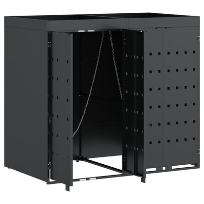 Contenitore per Rifiuti per 2 Bidoni Antracite