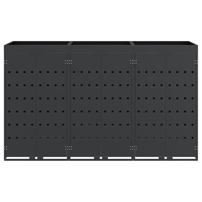 Contenitore per Rifiuti per 3 Bidoni Antracite