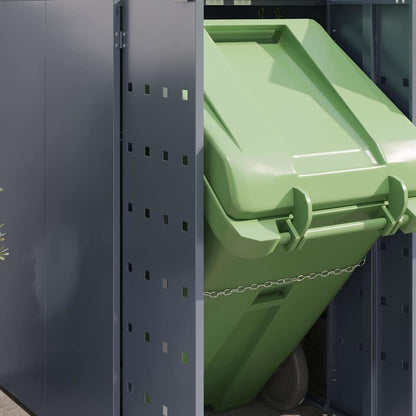 Contenitore per Rifiuti per 2 Bidoni Grigio chiaro