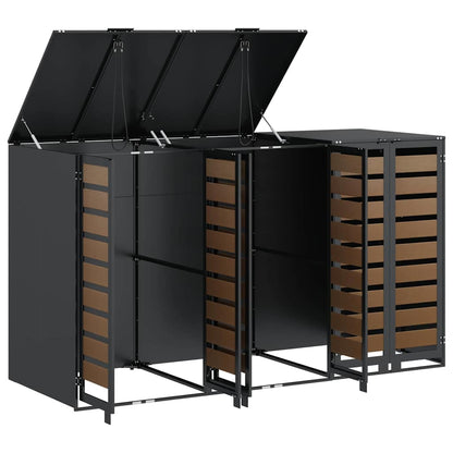 Contenitore per Rifiuti per 3 Bidoni Antracite