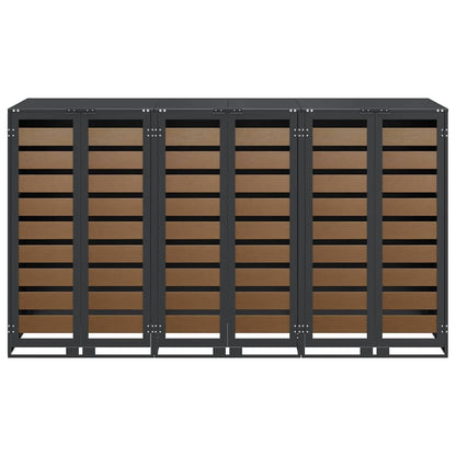 Contenitore per Rifiuti per 3 Bidoni Antracite