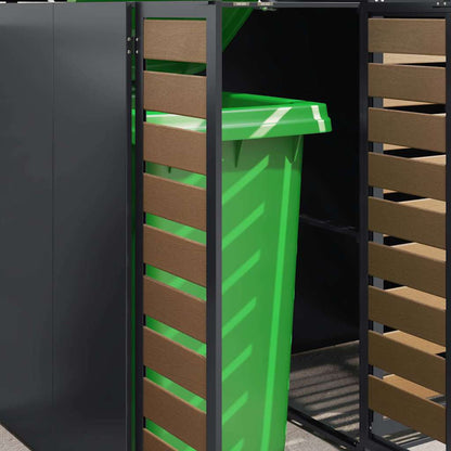 Contenitore per Rifiuti per 3 Bidoni Antracite