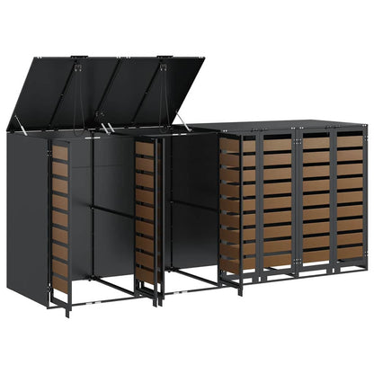 Contenitore per Rifiuti per 3 Bidoni Antracite