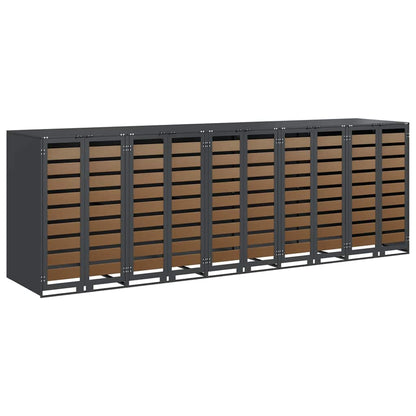 Contenitore per Rifiuti per 3 Bidoni Antracite