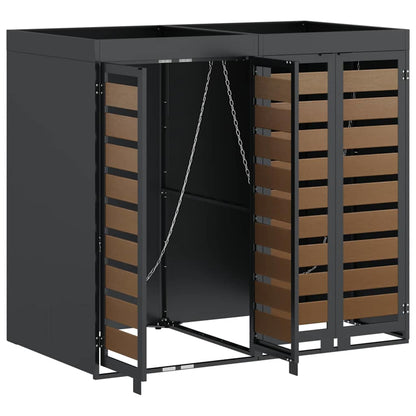 Contenitore per Rifiuti per 3 Bidoni Antracite