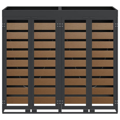 Contenitore per Rifiuti per 3 Bidoni Antracite