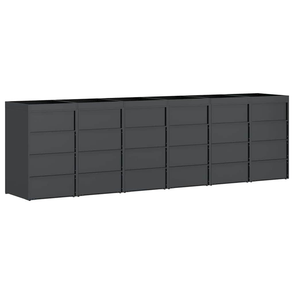 Contenitore per Rifiuti per 3 Bidoni Antracite