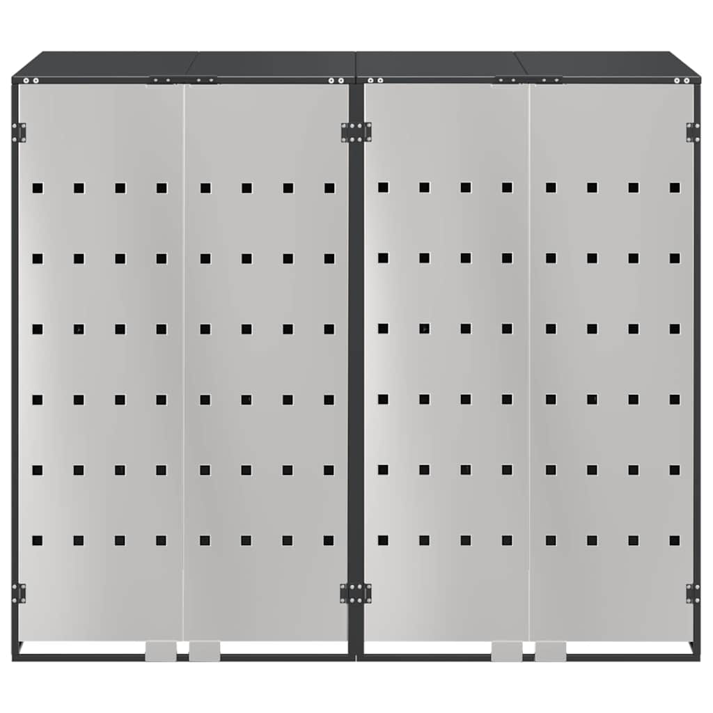 Contenitore per Rifiuti per 3 Bidoni Antracite