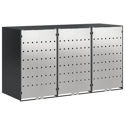 Contenitore per Rifiuti per 3 Bidoni Antracite