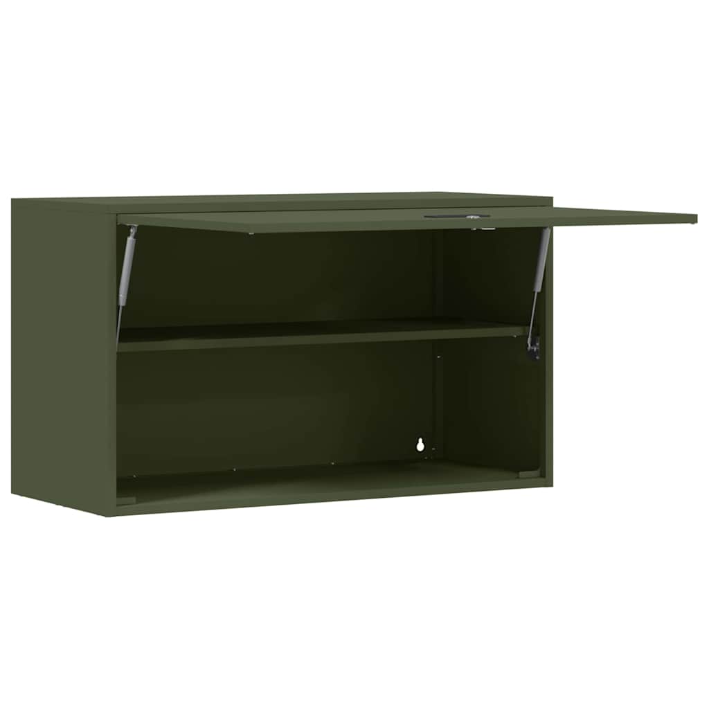 Armadio a muro per garage Oliver verde 90 x 40 x 53 cm | homemem39