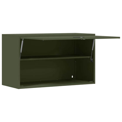 Armadio a muro per garage Oliver verde 90 x 40 x 53 cm | homemem39