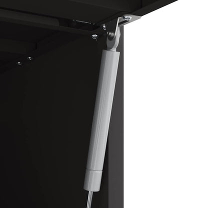Armadio a muro per garage Nero 80 x 40 x 53 cm | homemem39