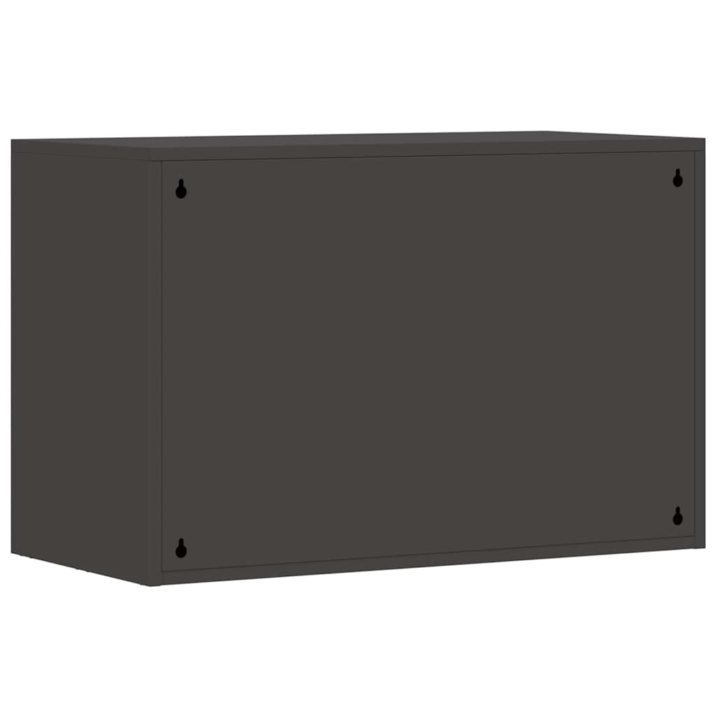 Armadio a muro per garage Nero 80 x 40 x 53 cm | homemem39