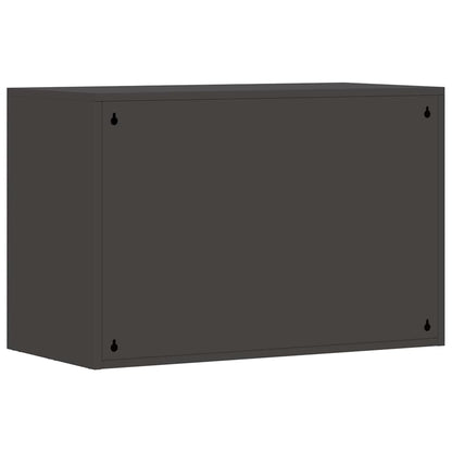 Armadio a muro per garage Nero 80 x 40 x 53 cm