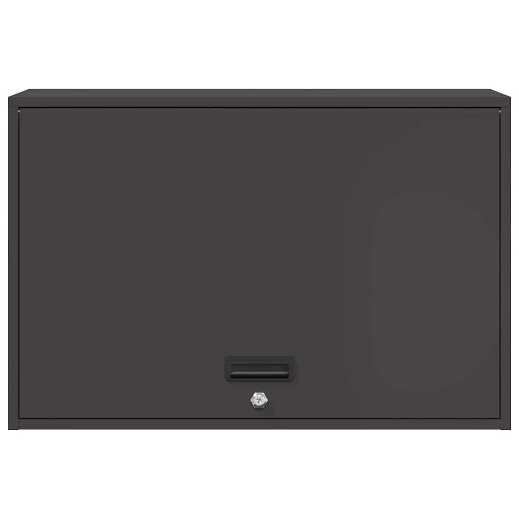 Armadio a muro per garage Nero 80 x 40 x 53 cm | homemem39