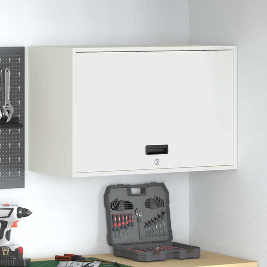 Armadio a muro per garage Bianco 80 x 40 x 53 cm | homemem39