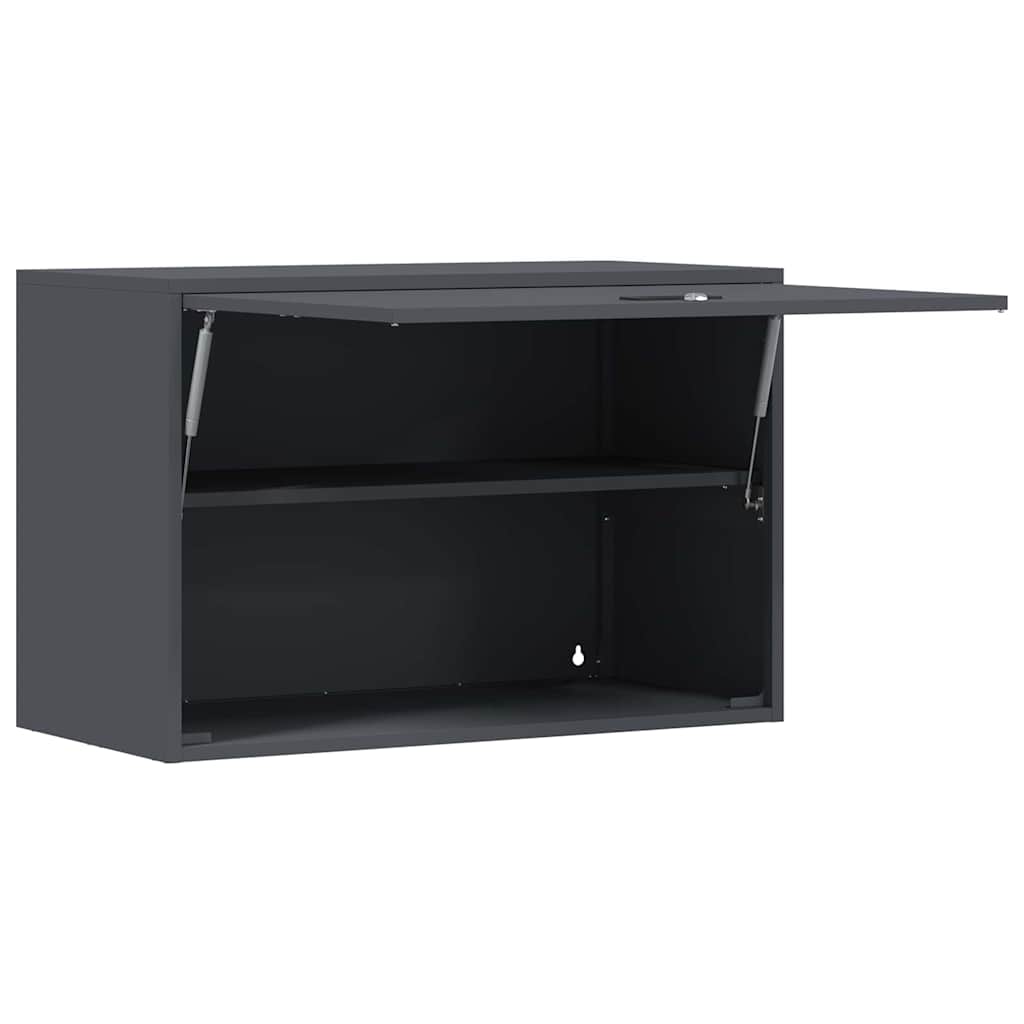 Armadio a muro per garage Antracite 80 x 40 x 53 cm | homemem39