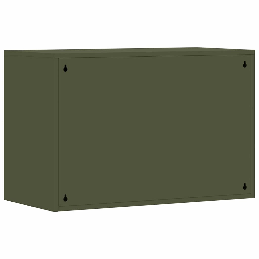 Armadio a muro per garage Oliver verde 80 x 40 x 53 cm | homemem39