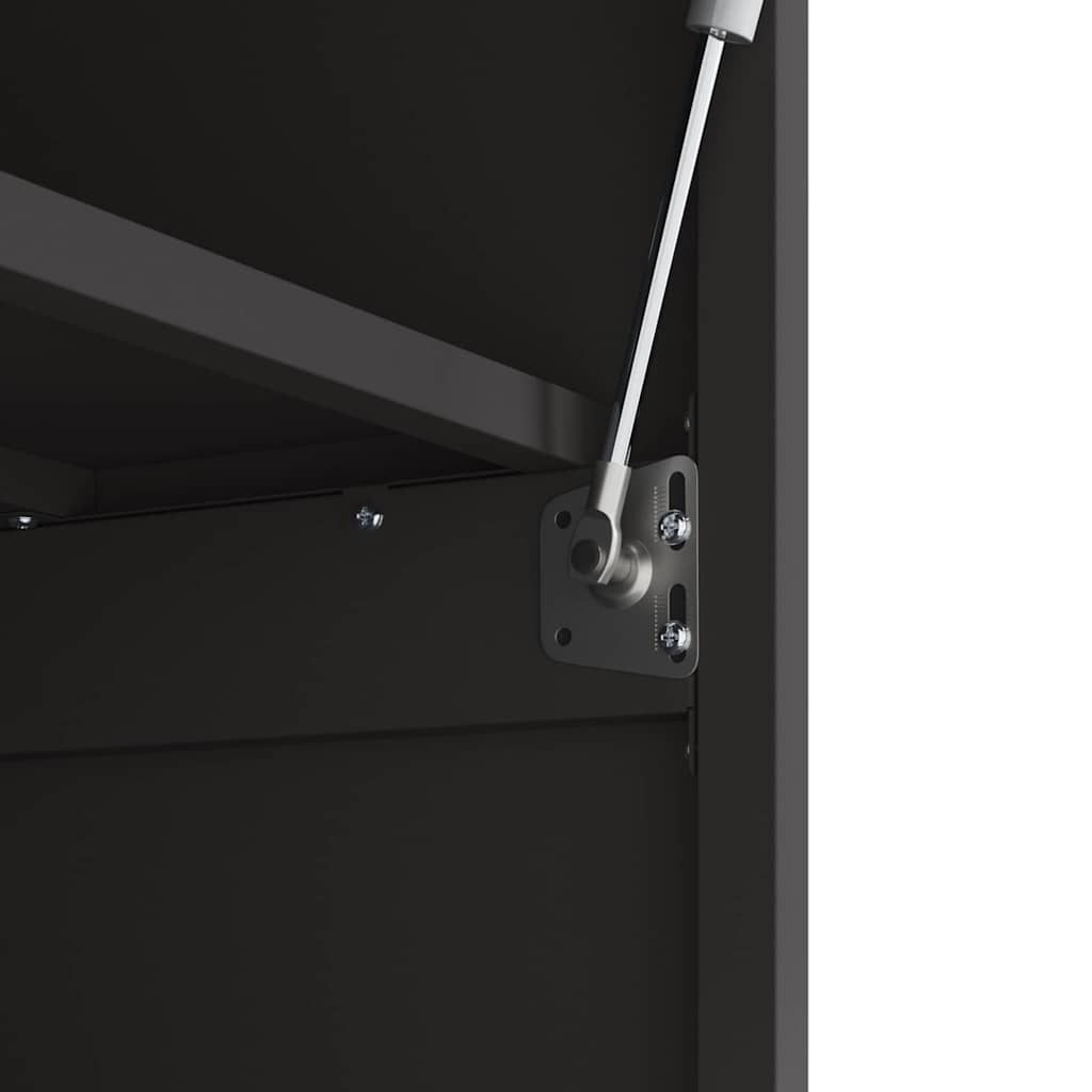 Armadio a muro per garage Nero 60 x 40 x 53 cm | homemem39