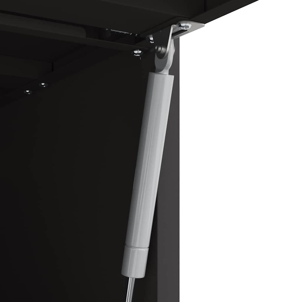 Armadio a muro per garage Nero 60 x 40 x 53 cm | homemem39