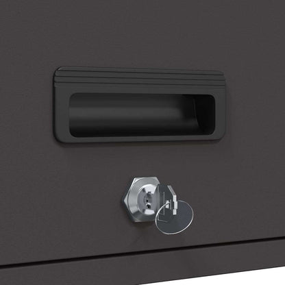 Armadio a muro per garage Nero 60 x 40 x 53 cm