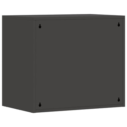 Armadio a muro per garage Nero 60 x 40 x 53 cm