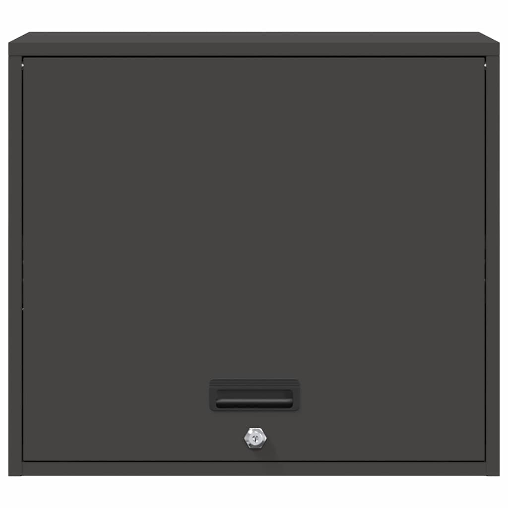 Armadio a muro per garage Nero 60 x 40 x 53 cm | homemem39