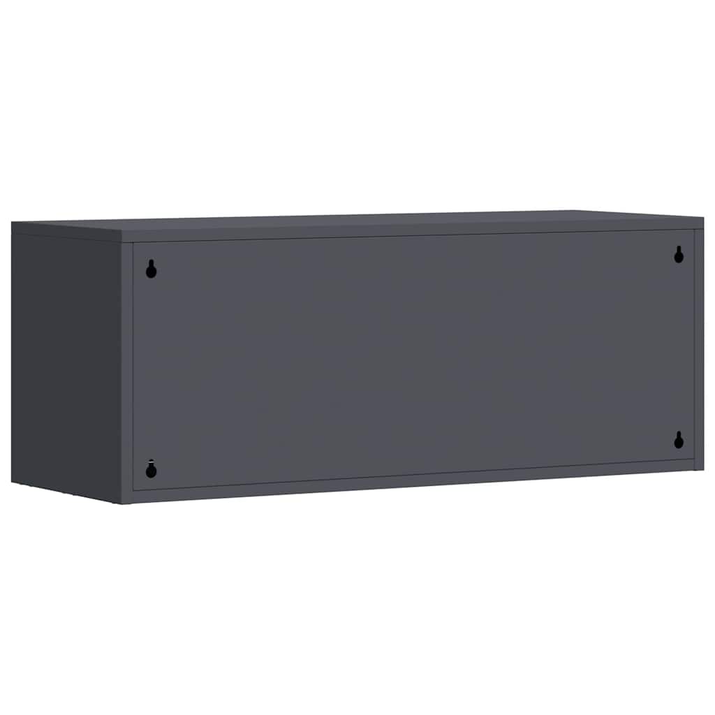 Armadio a muro per garage Antracite 90 x 33 x 35 cm | homemem39