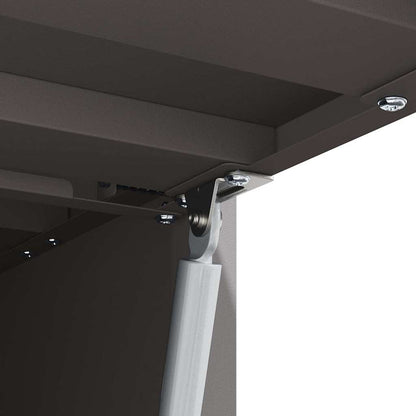 Armadio a muro per garage Nero 80 x 33 x 35 cm | homemem39