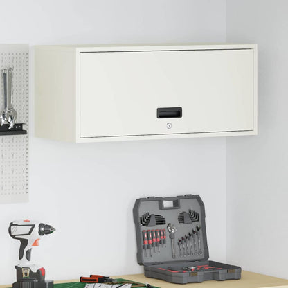 Armadio a muro per garage Bianco 80 x 33 x 35 cm | homemem39