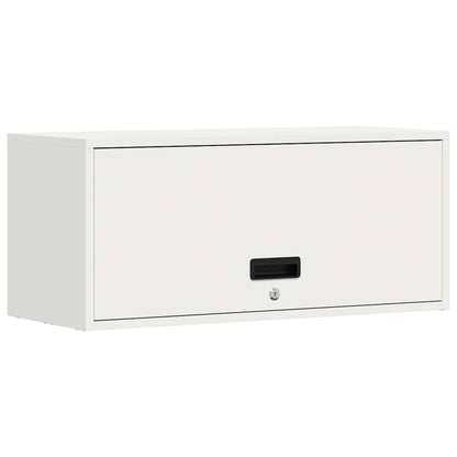 Armadio a muro per garage Bianco 80 x 33 x 35 cm | homemem39