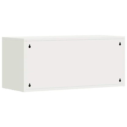 Armadio a muro per garage Bianco 80 x 33 x 35 cm
