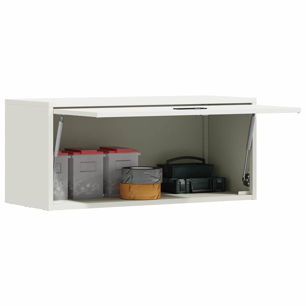 Armadio a muro per garage Bianco 80 x 33 x 35 cm | homemem39