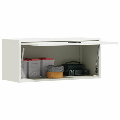 Armadio a muro per garage Bianco 80 x 33 x 35 cm