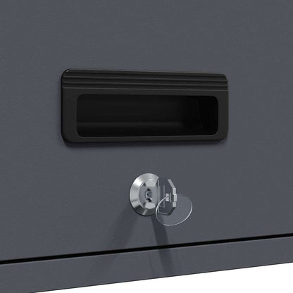 Armadio a muro per garage Antracite 80 x 33 x 35 cm