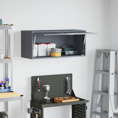Armadio a muro per garage Antracite 80 x 33 x 35 cm | homemem39